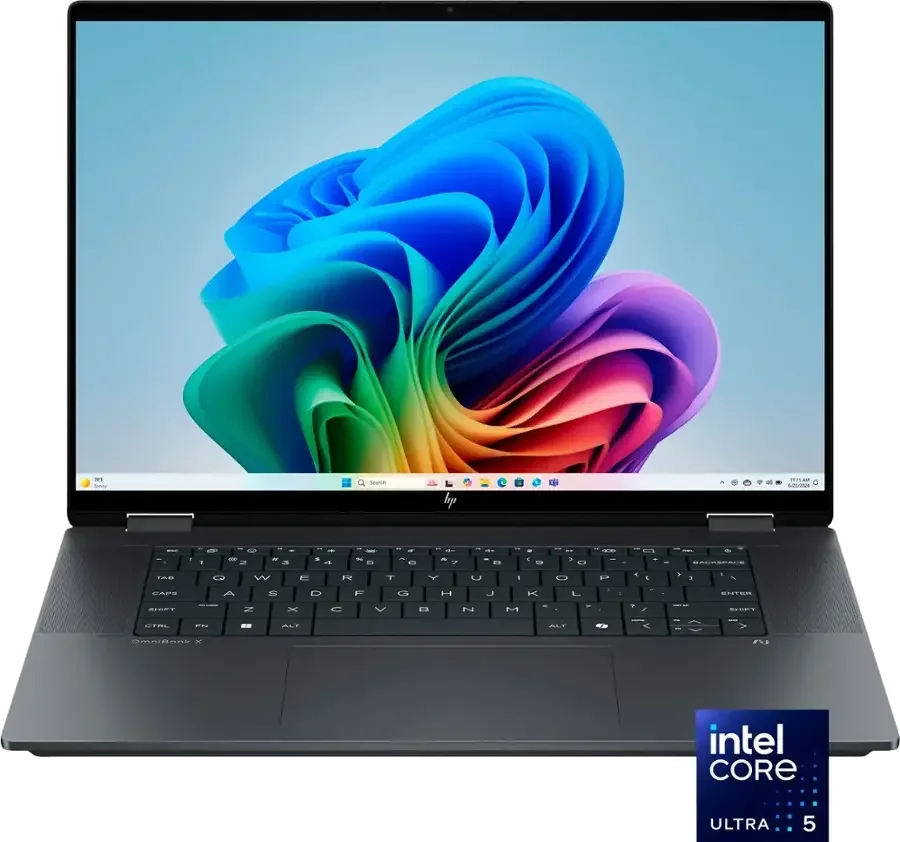 HP OmniBook X FlipNGAI 16-as0013dx (B5UH0UA) X360/ Core Ultra5-226V / 16GB-LPDDR5x-8533 / 512GB-SSD / Intel-Arc-130V / *16-inch WUXGA IPS TOUCH* / Win11 / Eclipse Gray / TB-4 | Bac
