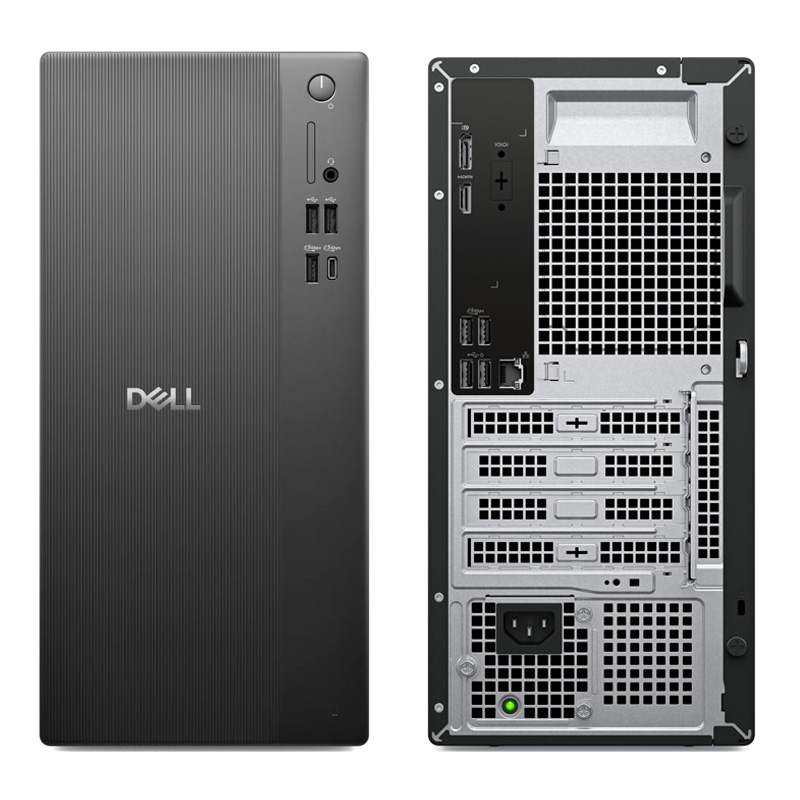 Dell Tower ECT1250 MT / Intel Ci5-14400 / 8GB-DDR5 / 512GB-SSD / Shared / Black / Wi-Fi | HDMI&DP EN | PS