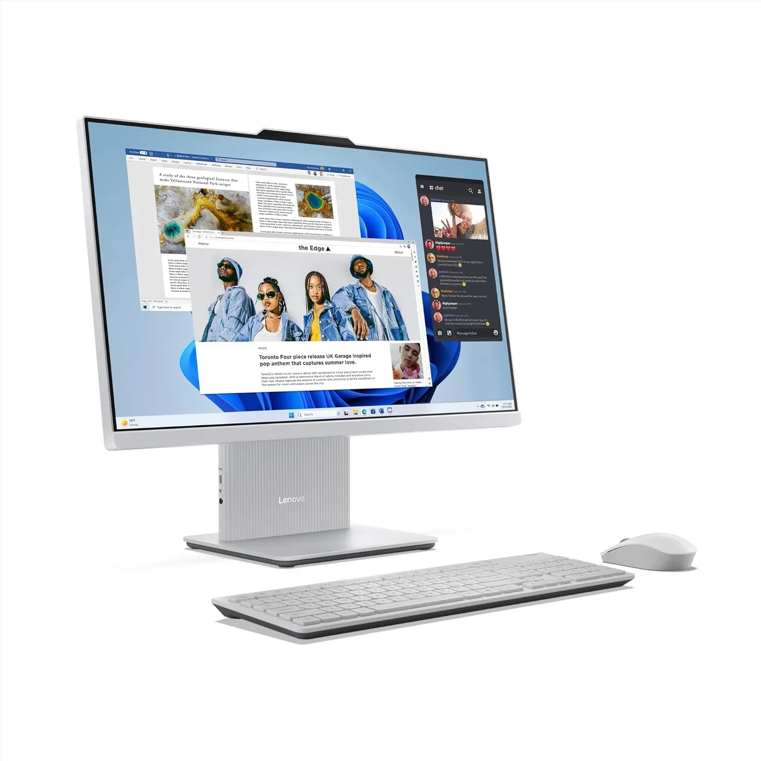 AIO Lenovo IdeaCentre 24IRH9 / Ci3-1315U / 8GB-DDR5 / 512GB-SSD / SHARED / 23.8-inch FHD IPS 100Hz / WIN11 - Office 2024 / Cloud Grey / Wireless-KB&M | UK