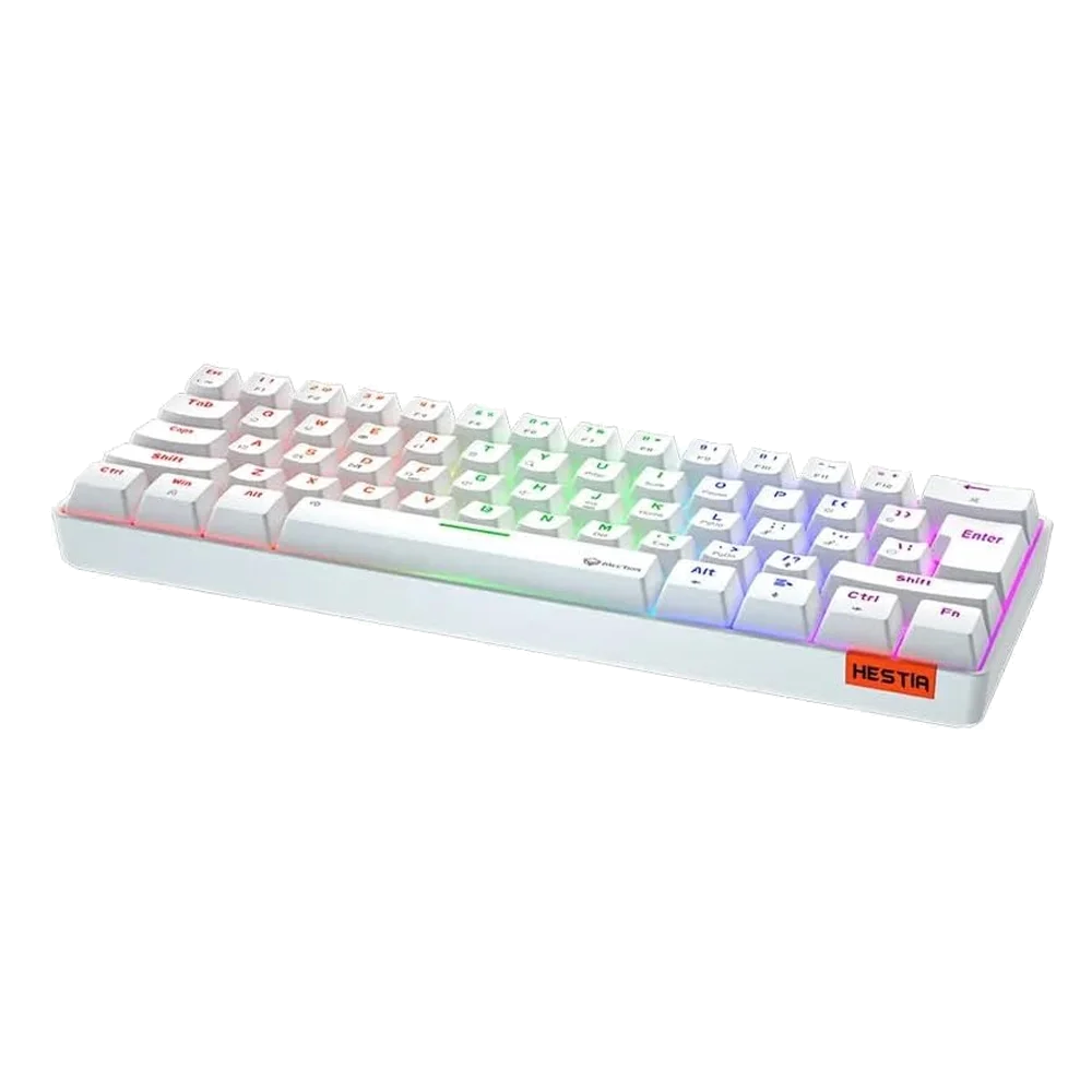 Meetion HESTIA MK005 / Mechanical Gaming Keyboard  / RGB / Type-c Interface / Outemu Blue / Anti-Ghosting / White
